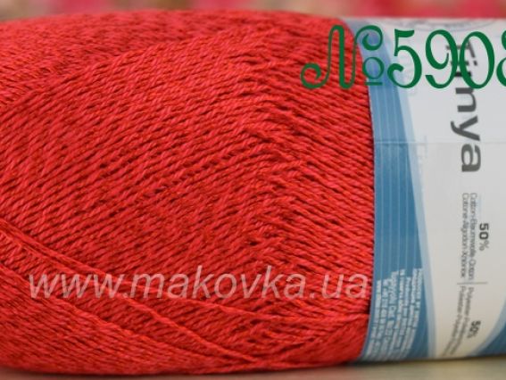 Timya Madame Tricote нитки для вязания 5908 красный