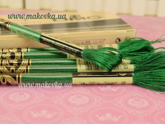 Мулине метализированное DMC Light Effects Е199 темно зеленый, 8м , ПЭ, 1шт