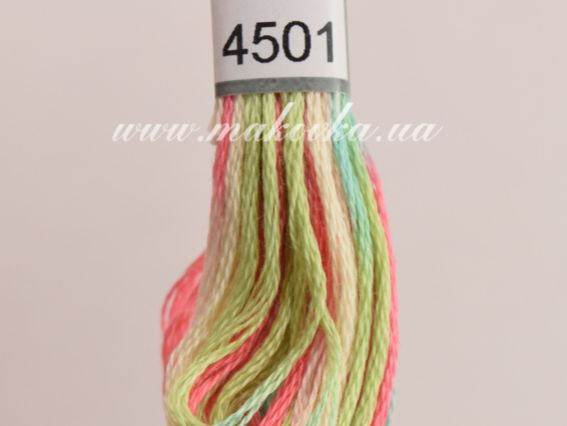 Меланжевая нить DMC Coloris 4501,  ХБ, 8м, 1шт