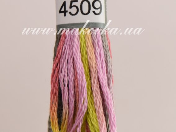 Меланжева нитка DMC Coloris 4509,  ХБ, 8м, 1шт