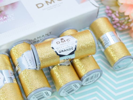 Муліне металізоване DMC Diamant Grande, колір G3821 світле золото  Муліне металізоване DMC Diamant Grande, колір G3821 світле золото 