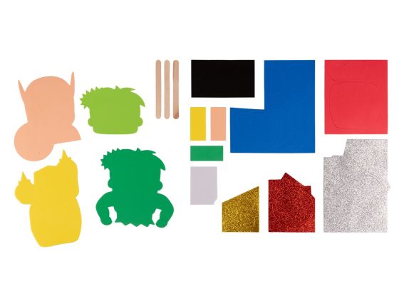 954550 Набір для творчості 1Вересня Супергерої ляльковий театр, аплікація з фоаміран ЕВА