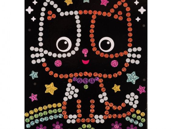 954569 Набор для творчества 1Сентября Котенок, аппликация с 3D голографическими стикерами из фоамирана ЕВА