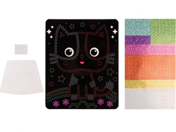 954569 Набор для творчества 1Сентября Котенок, аппликация с 3D голографическими стикерами из фоамирана ЕВА