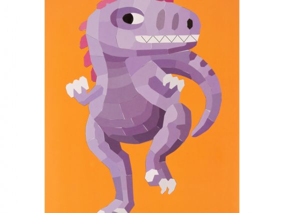 954571 Набор для творчества 1Вересня Динозаврики, аппликация мозаика стикерами из фоамирана ЭВА