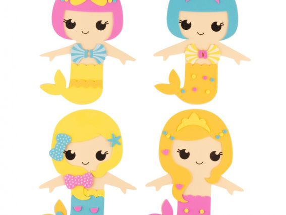 954589 Набір для творчості 1 Вересня Русалоньки, аплікація з фоамірану ЕВА