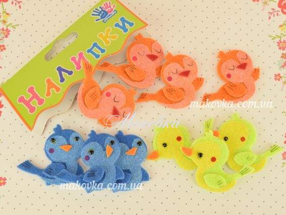 Наклейки Птички, 10шт 951603 Наклейки Птички, 10шт 951603