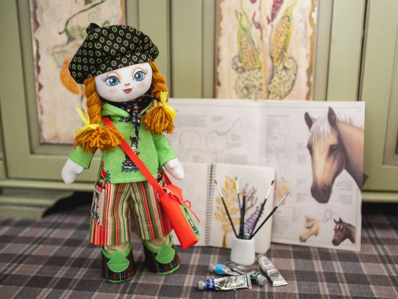 Набор для шитья куклы Художница, К1008 KUKLA NOVA, 45 см 