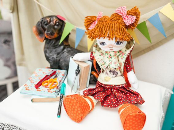 Першокласниця лялька набір для шиття 45 см К1016 KUKLA NOVA