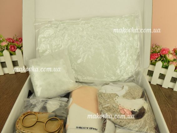 Іграшка ZOOSapiens  К1075 лялька Дівчинка з котиком , набір для шиття