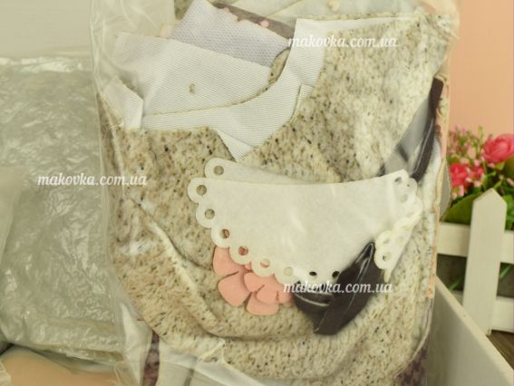 Іграшка ZOOSapiens  К1075 лялька Дівчинка з котиком , набір для шиття