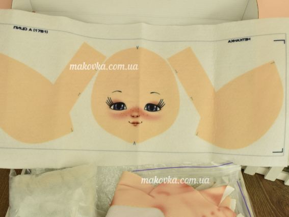 Іграшка ZOOSapiens  К1075 лялька Дівчинка з котиком , набір для шиття