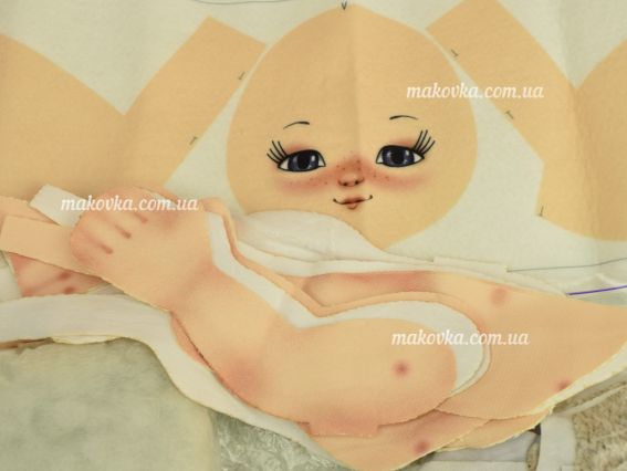 Іграшка ZOOSapiens  К1075 лялька Дівчинка з котиком , набір для шиття