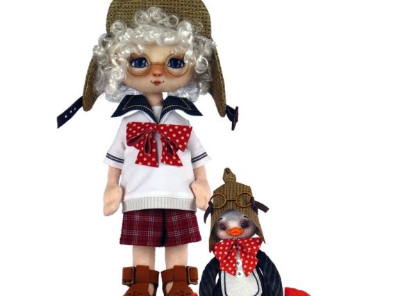 Набір для шиття Іграшка лялька Хлопчик із пінгвіном К1078 ZOOSapiens Набір для шиття Іграшка лялька Хлопчик із пінгвіном К1078 ZOOSapiens