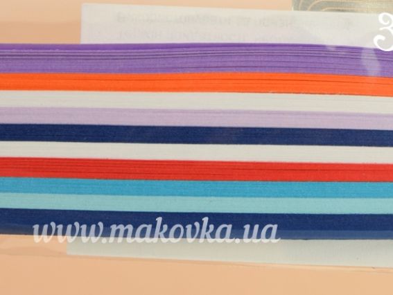 Набор полосок бумаги для квиллинга QP-80-203-03 , 8 цветов, 3х295мм, 80г/м2, 200шт 106203 VAOSTUDIO Набор полосок бумаги для квиллинга QP-80-203-03 , 8 цветов, 3х295мм, 80г/м2, 200шт 106203 VAOSTUDIO