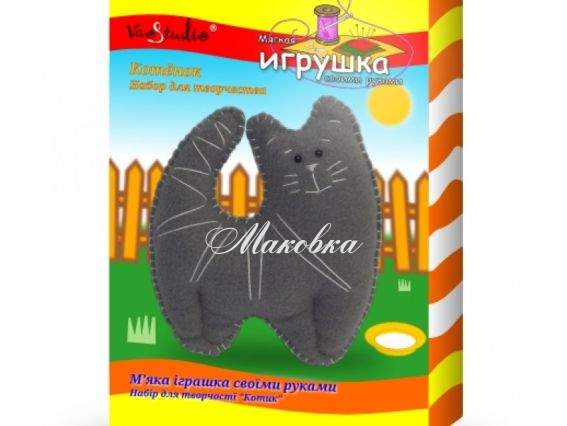 Котенок ТК-001 , 201001 VAOSTUDIO набор для творчества, мягкая игрушка своими руками Котенок ТК-001 , 201001 VAOSTUDIO набор для творчества, мягкая игрушка своими руками
