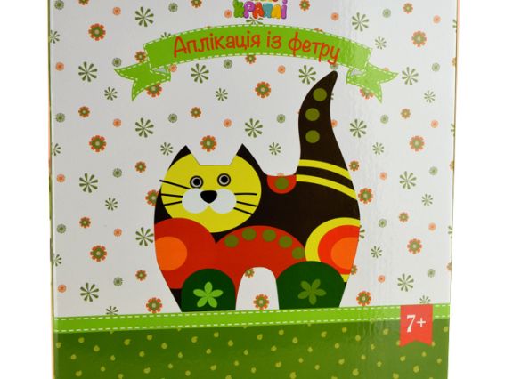 Набор для творчества Котик, аппликация в рамке, Аплі-краплі Набор для творчества Котик, аппликация в рамке, Аплі-краплі