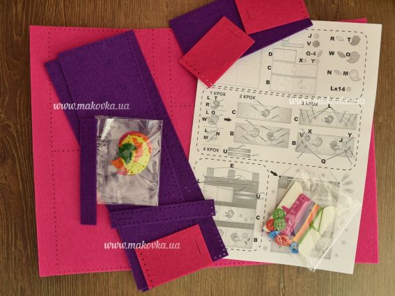 Набір для творчості Органайзер для дівчат Дитячий НС-07 Аплі-краплі