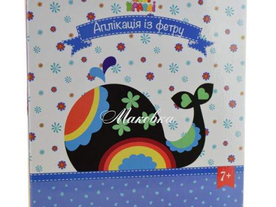 Набор для творчества Риба кит, аппликация в рамке, Аплі-краплі Набор для творчества Риба кит, аппликация в рамке, Аплі-краплі