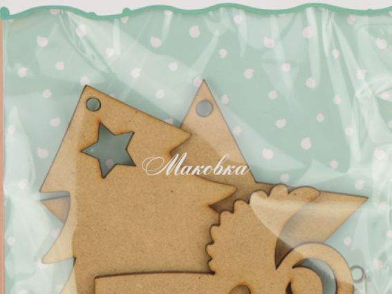 Набор фигурок Новогодний, 3 шт , заготовки, Апли-крапли Набор фигурок Новогодний, 3 шт , заготовки, Апли-крапли