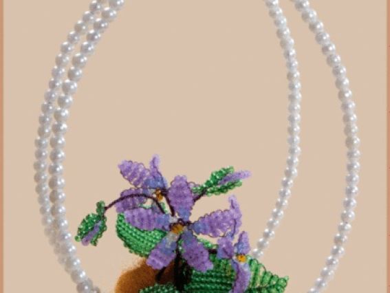 БП-144 Лісова фіалка Набір для бісероплетіння , Чарівна мить