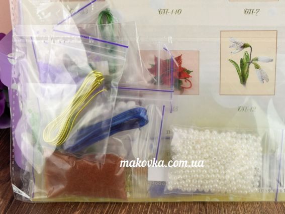 БП-144 Лісова фіалка Набір для бісероплетіння , Чарівна мить