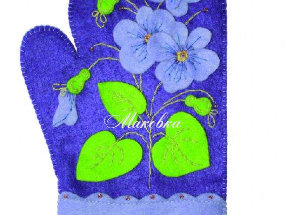 Набір для шиття іграшки В-187 Прихватка (рукавичка), фетр, Чарівна мить Набір для шиття іграшки В-187 Прихватка (рукавичка), фетр, Чарівна мить