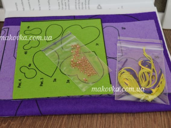 В-187 Прихватка набір для шиття з фетру 24х15см, Чарівна мить