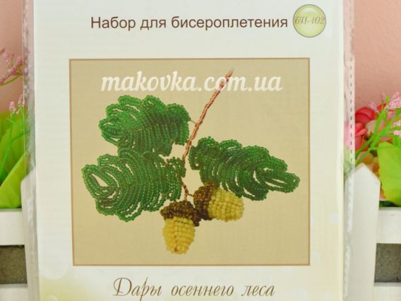 БП-102 Дари осінньго лісу Набір для бісероплетіння 9х12см, Чарівна мить