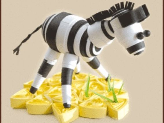 Набір для квіллінгу КВ-022 Зебра, Чарівна мить Набір для квіллінгу КВ-022 Зебра, Чарівна мить