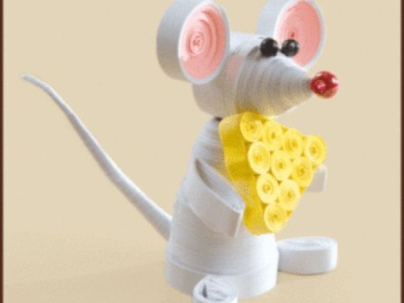 Набір для квіллінгу КВ-028 Мишка, Чарівна мить Набір для квіллінгу КВ-028 Мишка, Чарівна мить