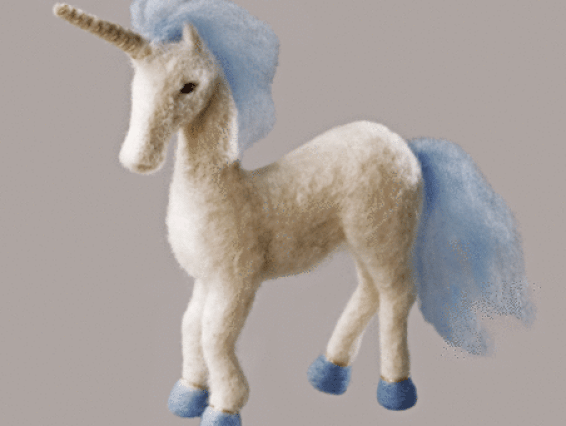 Набір для творчості. Валяння іграшки В-91 Житель казкового лісу (одноріг), Чарівна мить