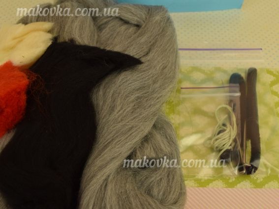 Набор для творчества. Валяние игрушки В-133 Енот, Чаривна мыть 