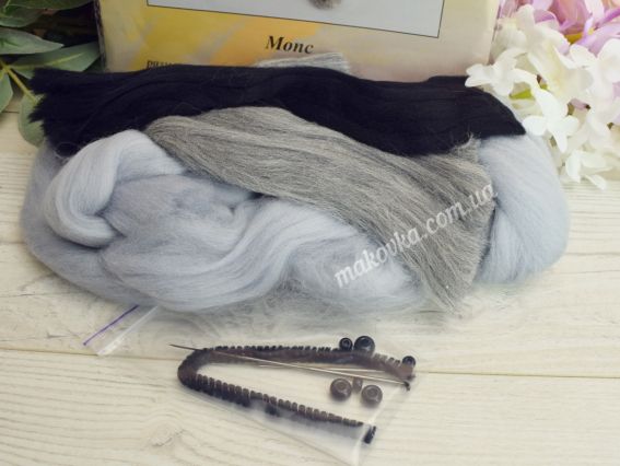 Набір для творчості. Валяння іграшки В-149 Мопс (собака), Чарівна мить