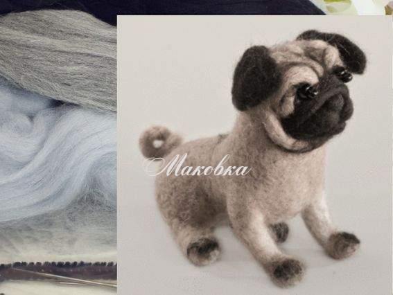 Набор для валяния В-149 Мопс, Чаривна мыть