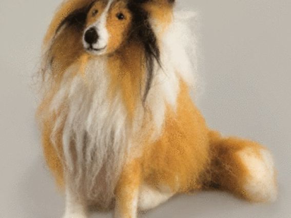 Набір для творчості. Валяння іграшки В-150 Коллі (собака), Чарівна мить