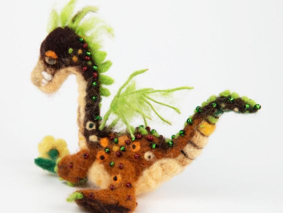 В-42 Вогняне дихання (дракон) набір для валяння іграшкі, Чарівна мить