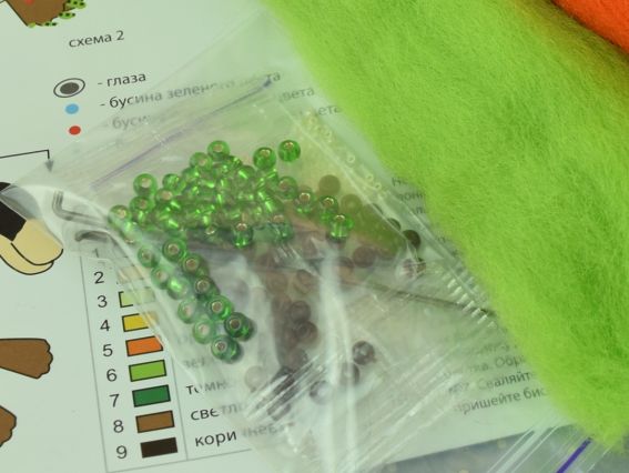 В-42 Вогняне дихання (дракон) набір для валяння іграшкі, Чарівна мить