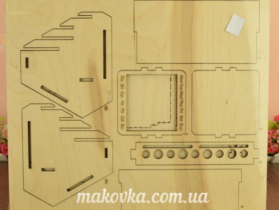 Набір для творчості F-018 Конструктор  Повсякчасний календар-органайзер фанера, Чарівна мить фанера, Чарівна мить