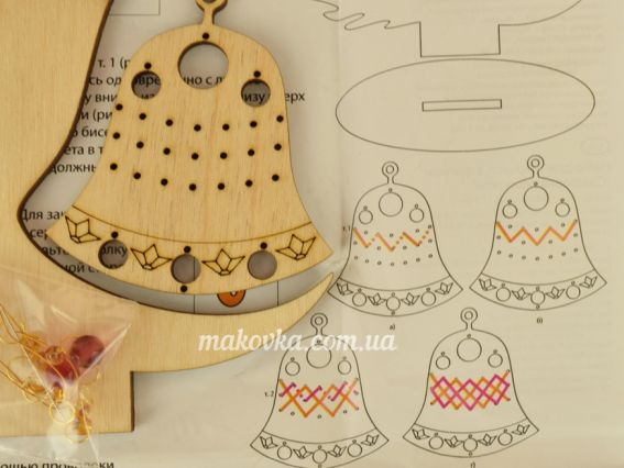 Набір для творчості F-043 Святковий передзвін, фанера, Чарівна мить
