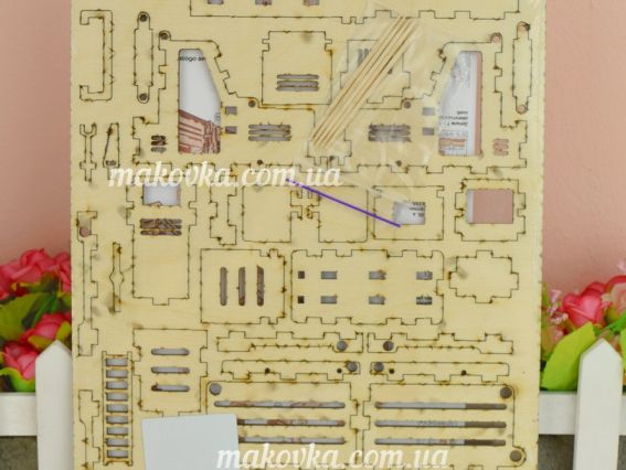 Набір для творчості 005-F Набір-Конструктор Вантажівка 19*8*5см, фанера, Чарівна мить