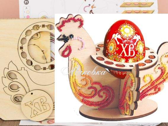 061-F Набір-Конструктор Великодня курочка, Чарівна мить 061-F Набір-Конструктор Великодня курочка, Чарівна мить