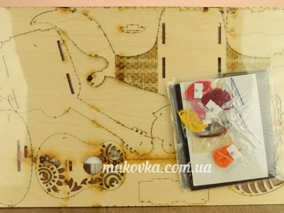 Набір для творчості F-069 Конструктор Підставка Енот   22x21.5x5.8см, фанера, Чарівна мить