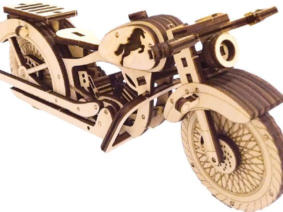 Набір для творчості 07-F Конструктор Мотоцикл, 20*5,5*9 см, фанера, Чарівна мить