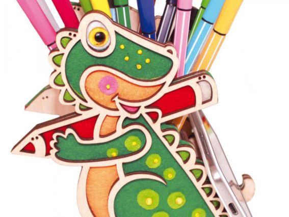 Набір для творчості 085-F Конструктор Підставка Динозаврік 16,6*8*15см, фанера, Чарівна мить