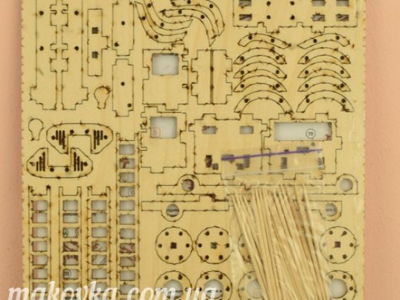 Набір для творчості 114-F Конструктор Пожежна машина, фанера, Чарівна мить
