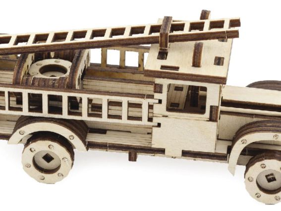 Набір для творчості 114-F Конструктор Пожежна машина, фанера, Чарівна мить