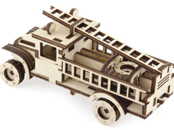 Набір для творчості 114-F Конструктор Пожежна машина, фанера, Чарівна мить