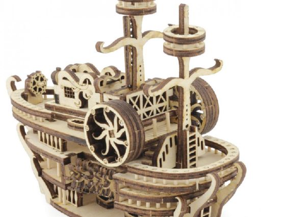 Набір для творчості F-121 Конструктор кораблик Space storm X3000  5*6*11см, фанера, бісер, Чарівна мить