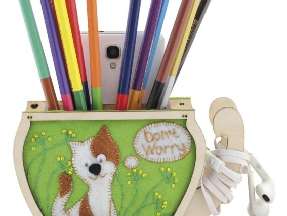 Набір для творчості F-122 Конструктор Підставка Be Happy15,5х12,5х9,7см, фанера, Чарівна мить